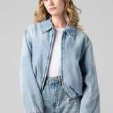 Blank NYC Bottomless Brunch Jacket in Med-Light Indigo