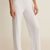 Z Supply Dawn Smocked Rib Pant in White