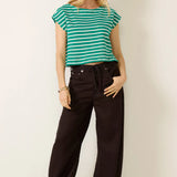 Z Supply Tilly Striped Top in Rainforest