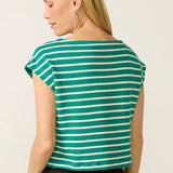 Z Supply Tilly Striped Top in Rainforest