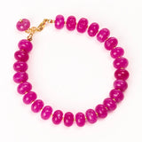 James Johnson Emma Bracelet in Fuchsia Jade