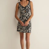 Z Supply Hallie Luz Floral Mini Dress in Black