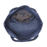 Sky's The Limit Medium Woven Neoprene Tote in Dark Denim