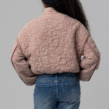 Blank NYC Floral Embroidered Jacket in Cherry On Top