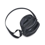 Sol and Selene Divide & Conquer Woven Neoprene Crossbody in Black