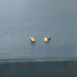 Kris Nations Tiny Star Stud Earrings in 18K Gold Vermeil