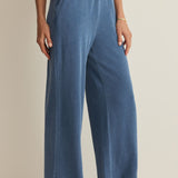 Z Supply Hunter Knit Denim Pant in Calypso Blue Indigo