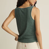 Z Supply Julian Crochet Tank in Everglade