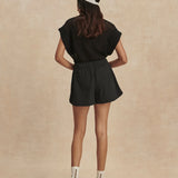Varley Nila Mid Rise Short in Black