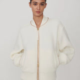 Varley Klaudia Fleece Jacket in Egret