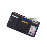 Hobo Jill Trifold Wallet in Black