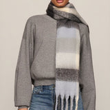 Z Supply Plaid I Met You Scarf in Silverlake