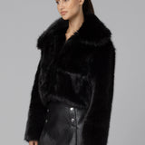 Blank NYC Make It Rain Faux Fur Jacket