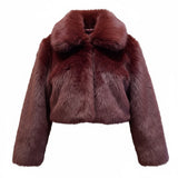 Blank NYC Wine Tasting Faux Fur Jacket