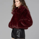 Blank NYC Wine Tasting Faux Fur Jacket