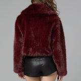 Blank NYC Wine Tasting Faux Fur Jacket