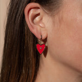 THATCH Amaya Red Enamel Earrings
