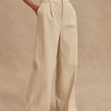 Varley Rocio Wide Leg Pant in Birch