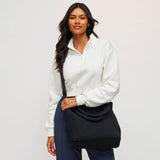 Sol and Selene Sky's The Limit Medium Woven Neoprene Tote. in Black