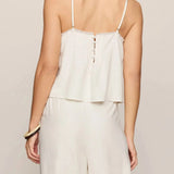 Z Supply Lillie Embroidered Woven Tank in White