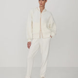 Varley Klaudia Fleece Jacket in Egret