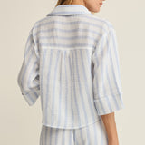 Z Supply Helena Striped Shirt in Sea Salt