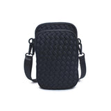 Sol and Selene Divide & Conquer Woven Neoprene Crossbody in Black