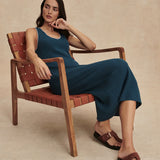 Varley Mikel Knit Dress in Heron Blue