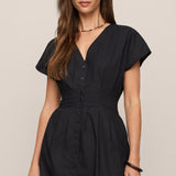 Z Supply Sanna Poplin Mini Dress in Black