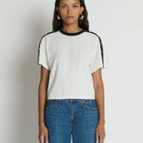 Nation Ada Button Tee in Porcelain Color Block