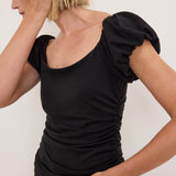 Nation Angelica Top in Jet Black