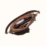 Hobo Kori Crossbody Shoulder Bag in Buffed Leather Mocha