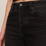 Z Supply The Show Off High-Rise Bowed Denim in Nocturne