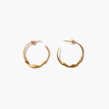 Chan Luu Crescent Hoop Earrings Gold