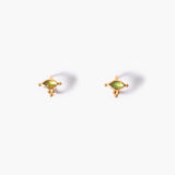 Chan Luu Della Stud Earrings Peridot