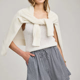 Gentle Fawn Quinn Short in Navy Gingham