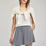 Gentle Fawn Quinn Short in Navy Gingham