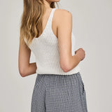 Gentle Fawn Quinn Short in Navy Gingham