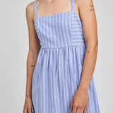 Gentle Fawn Alicia Dress in Ocean Stripe Blue