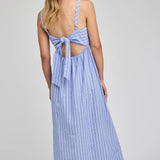 Gentle Fawn Alicia Dress in Ocean Stripe Blue