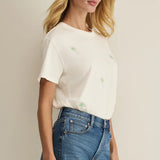 Z Supply Palms Boyfriend Tee in Sea Salt