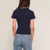 Heartloom Galette Polo in Indigo