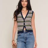 Heartloom Eleni Vest in Indigo
