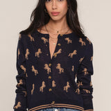 Heartloom Astra Cardi in Navy