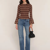 Heartloom Tracy Top in Cafe