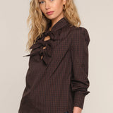 Heartloom Giza Top in Check