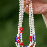 James Johnson Meghan Necklace in Dark Blue Fish