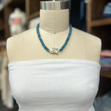 James Johnson Olivia Pearl Necklace In Jade Blue