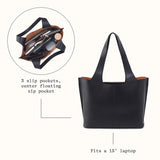 HOBO Vida Tote Medium in Micro Pebbled Leather Biscuit