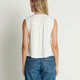 Nation Lacie Ruching Top in Porcelain